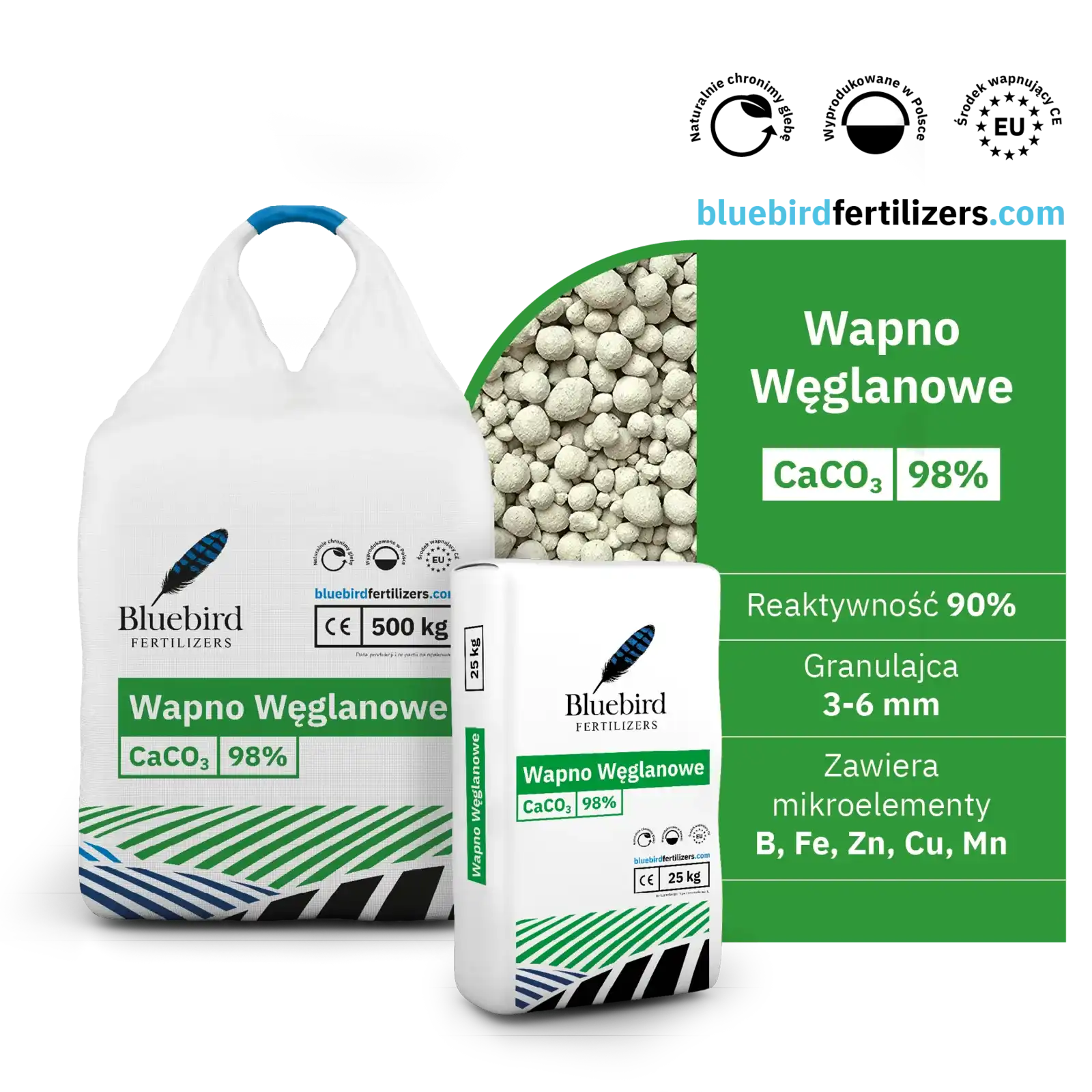 Wapno Węglanowe – CaCO₃ 98% Wapno Węglanowe